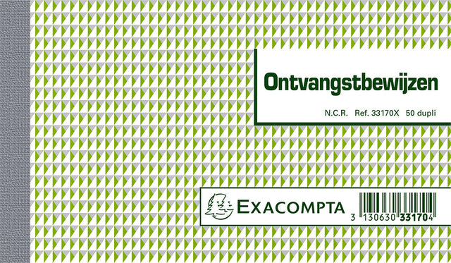 Kasboek Exacompta Manifold ontvangstbewijs dupli 50vel (per 20 stuks)