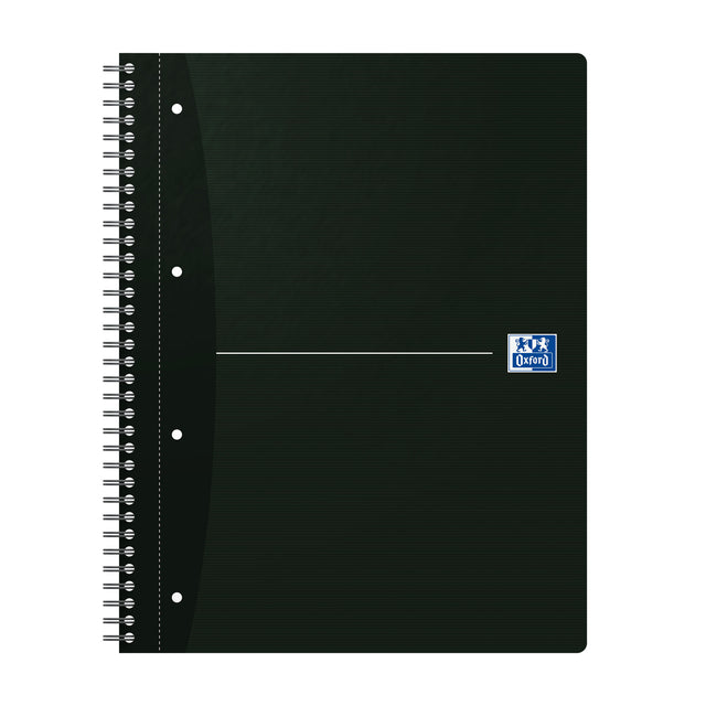 Spiraalblok Oxford Essentials A4+ 90vel 4-gaats lijn assorti