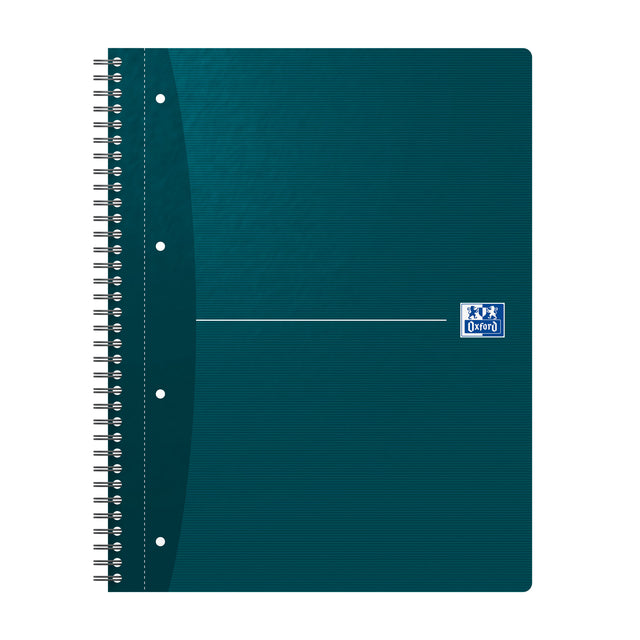 Spiraalblok Oxford Essentials A4+ 90vel 4-gaats lijn assorti