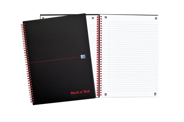 Notitieboek Oxford Black n' Red A5 70v lijn