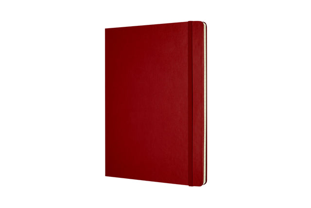 Notitieboek Moleskine XL 190x250mm lijn scarlet red