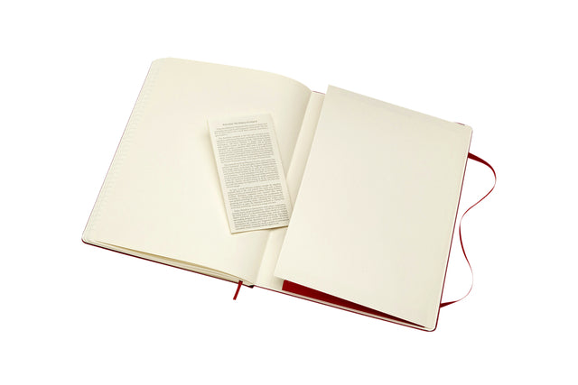 Notitieboek Moleskine XL 190x250mm lijn scarlet red