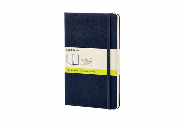 Notitieboek Moleskine L 130x210mm blanco sapphire blue