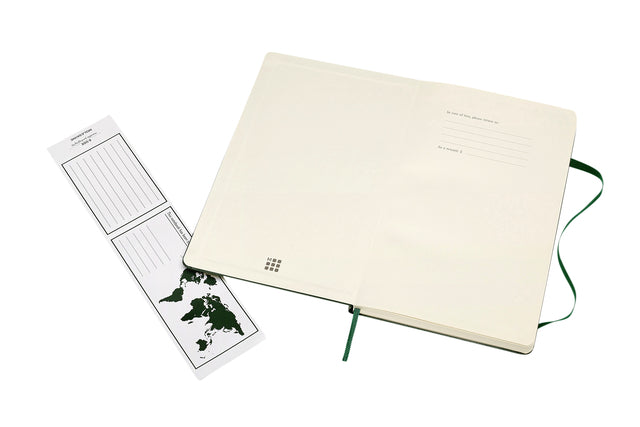 Notitieboek Moleskine L 130x210mm blanco myrtle green