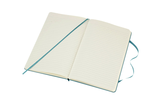 Notitieboek Moleskine L 130x210mm lijn reef blue