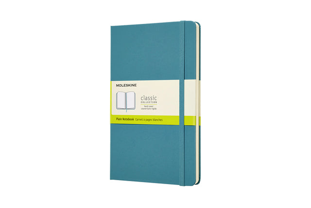 Notitieboek Moleskine L 130x210mm blanco reef blue