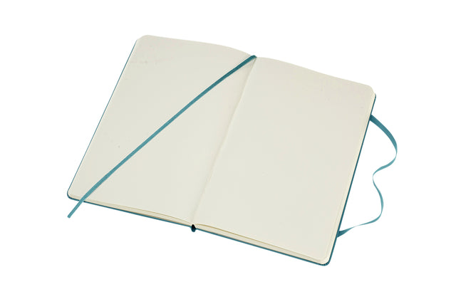 Notitieboek Moleskine L 130x210mm blanco reef blue