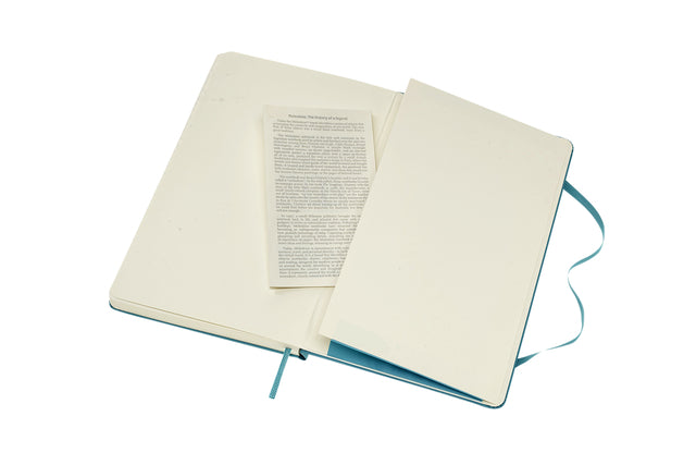 Notitieboek Moleskine L 130x210mm blanco reef blue