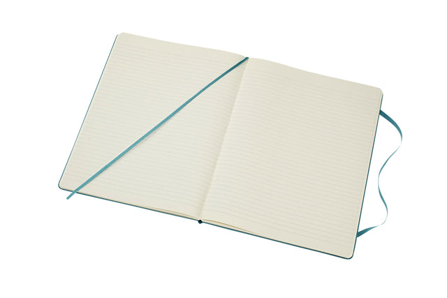 Notitieboek Moleskine XL 190x250mm lijn reef blue