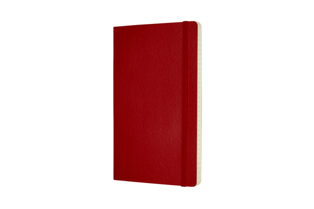 Notitieboek Moleskine L 130x210mm lijn scarlet red