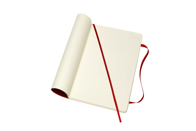 Notitieboek Moleskine L 130x210mm blanco scarlet red