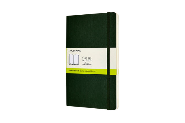 Notitieboek Moleskine L 130x210mm blanco myrtle green