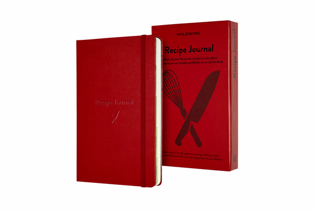 Notitieboek Moleskine Passion journal recepten rood