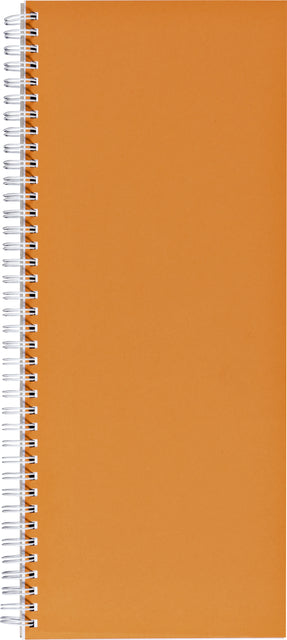 Winkelboek smalfolio 160blz spiraal oranje