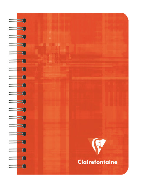 Notitieboek Clairfontaine spiraal 95x140mm lijn assorti (per 5 stuks)