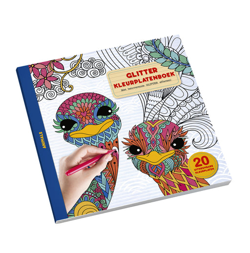 Kleurboek glitter animals