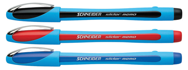 Balpen Schneider Slider Memo rood extra breed