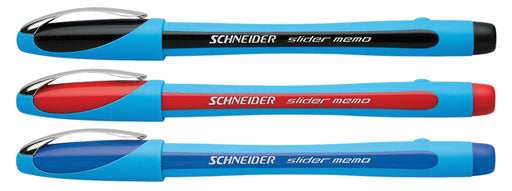 Balpen Schneider Slider Memo blauw extra breed