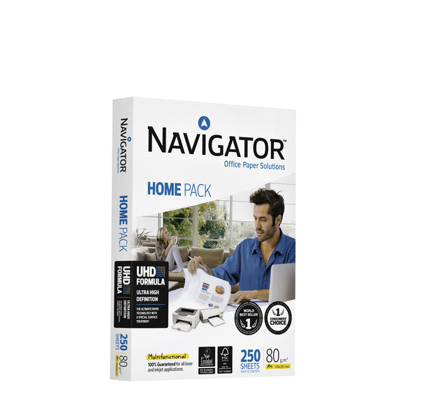 Kopieerpapier Navigator Homepack A4 80gr wit 250vel