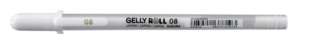 Gelschrijver Sakura Gelly Roll Basic 08 0.4mm wit (per 12 stuks)