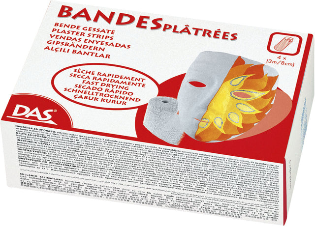 Gipsverband DAS plastertrip 8cmx3m doos à 4 strips