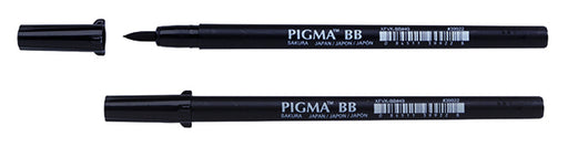 Brushpen Sakura Pigma breed zwart (per 12 stuks)