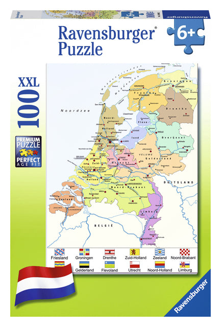 Puzzel Ravensburger Nederlandse kaart 100 stukjes