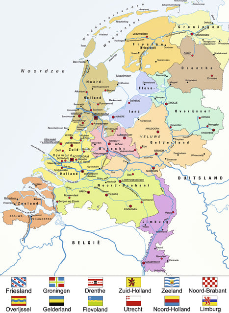 Puzzel Ravensburger Nederlandse kaart 100 stukjes