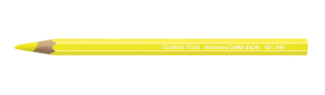 Kleurpotloden Caran d' Ache Maxi Fluo pot à 28 stuks assorti (per 28 stuks)