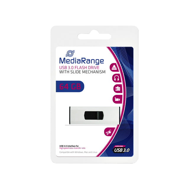 USB-stick 3.0 MediaRange 64GB