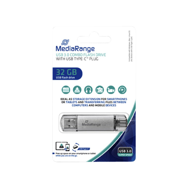 USB-stick 3.0 MediaRange USB-C 32GB