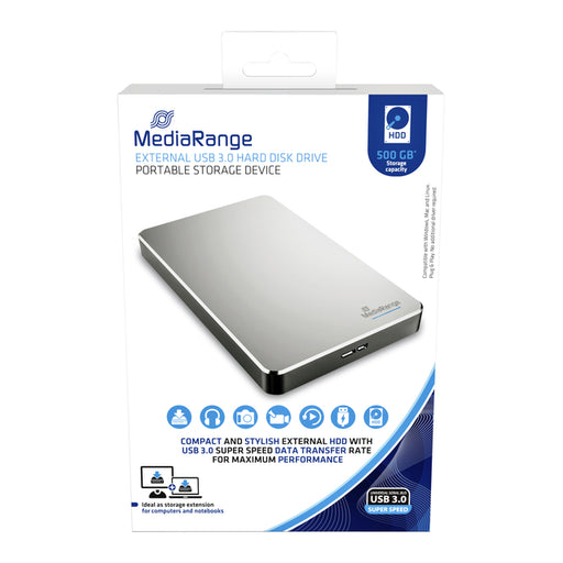 Harddisk 3.0 MediaRange externe HDD 500GB