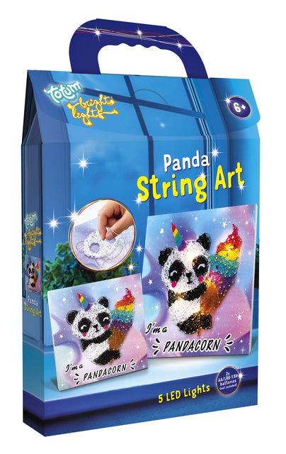 Knutselset Totum String Art bright lights panda