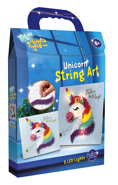 KnutselsetTotum String Art bright lights unicorn