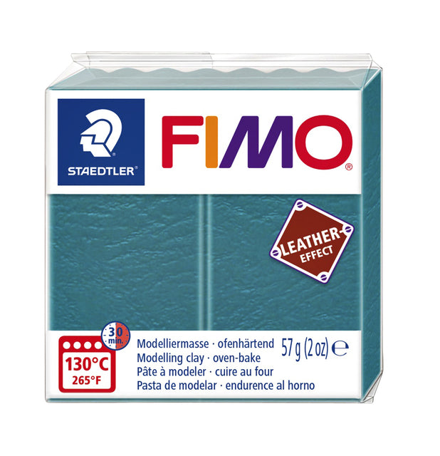 Klei Fimo leather-effect 57 gr lagune