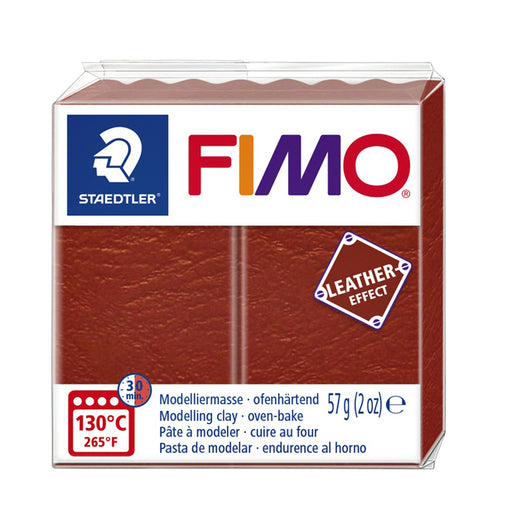 Klei Fimo leather-effect 57 gr roest