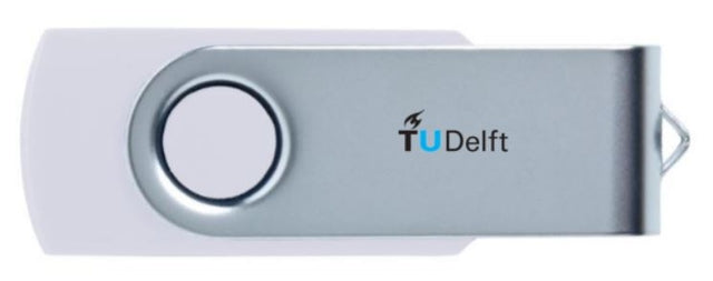 USB stick TuDelft 8GB + sleutelring karabijn (per 25 stuks)