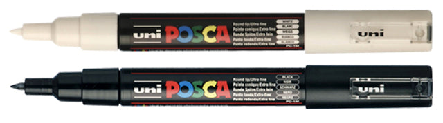 Verfstift Posca PC1MC zwart
