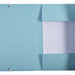 Elastomap Exacompta Aquarel A4 3 kleppen 400gr glanskarton blauw (per 5 stuks)