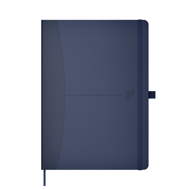 Notitieboek Oxford Signature business journal A5 lijn blauw
