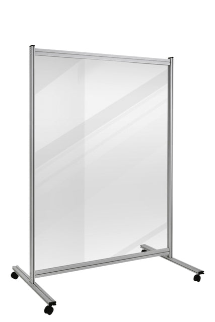 Scheidingswand + transparant board Legamaster Economy 150x120cm transparant 4mm