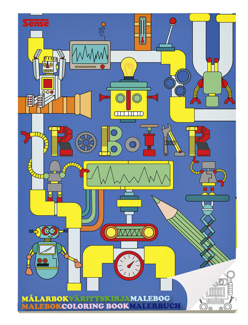 Kleurboek Haza Sense Robot (per 12 stuks)