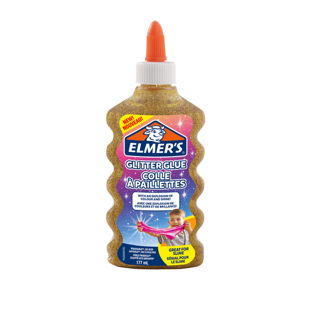 Kinderlijm Elmer's glitter 177ml goud