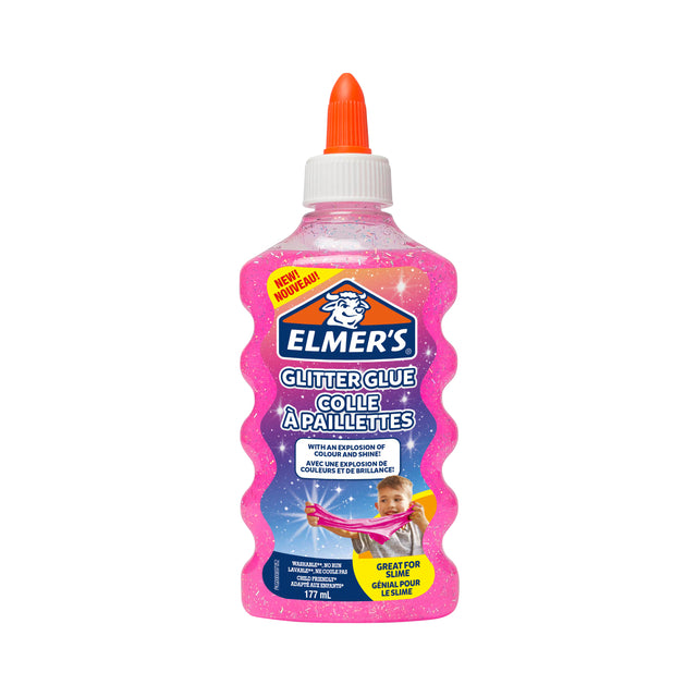 Kinderlijm Elmer's glitter 177ml roze