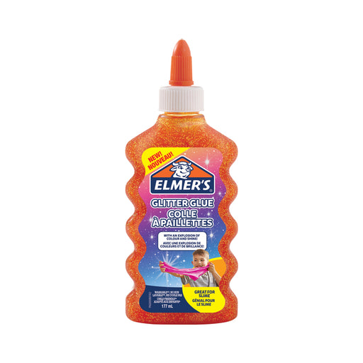 Kinderlijm Elmer's glitter 177ml oranje