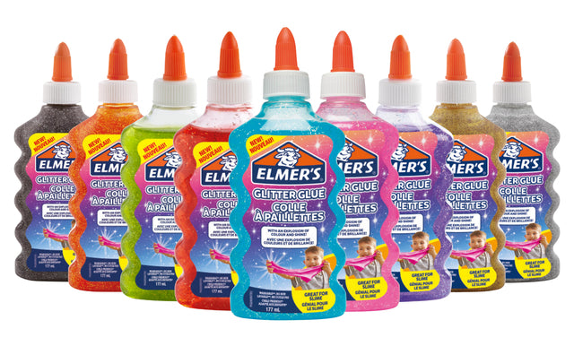 Kinderlijm Elmer's glitter 177ml zwart