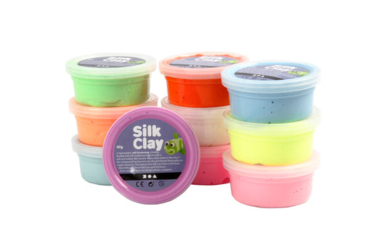 Klei Silk Clay basis 2 40gr assorti