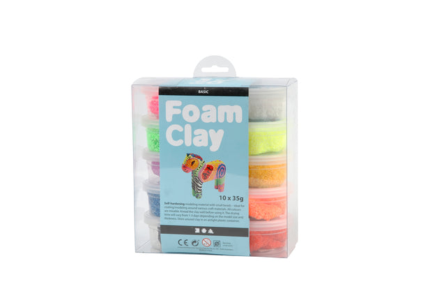 Klei Foam Clay basis 35gr assorti