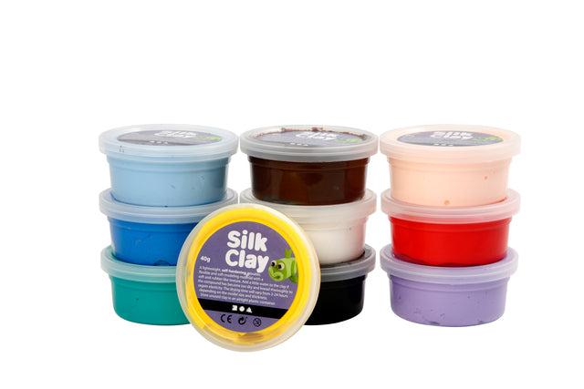 Klei Silk Clay basis 1 40gr assorti