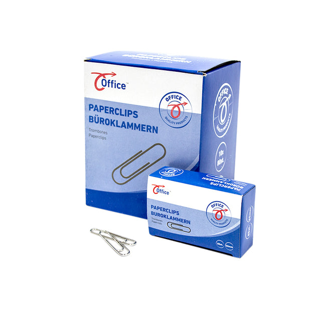 Paperclip Office 50mm lang zilver